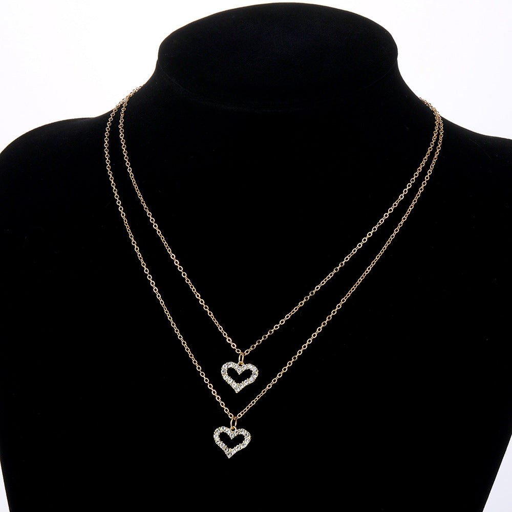 Double Charm Gold Necklace