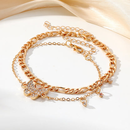 Seraphina Gold Charm Anklet