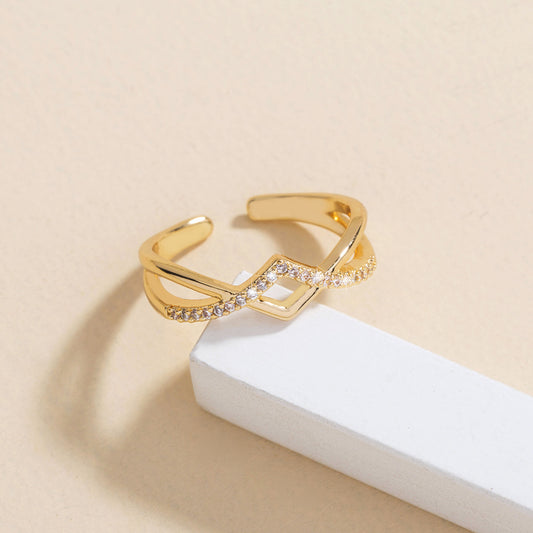Cubic Zirconia Gold Ring