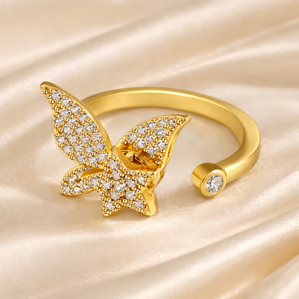 Butterfly Grace Gold Ring