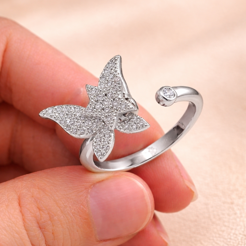 Butterfly Grace Gold Ring