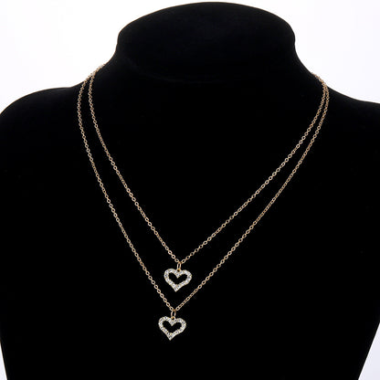 Double Charm Gold Necklace